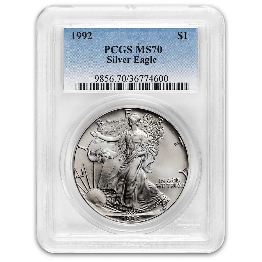 1992 American Silver Eagle MS-70 PCGS