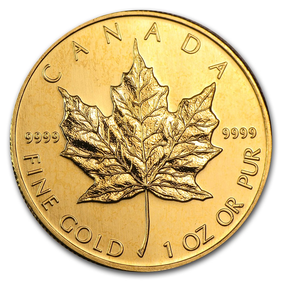 1992 Canada 1 oz Gold Maple Leaf BU