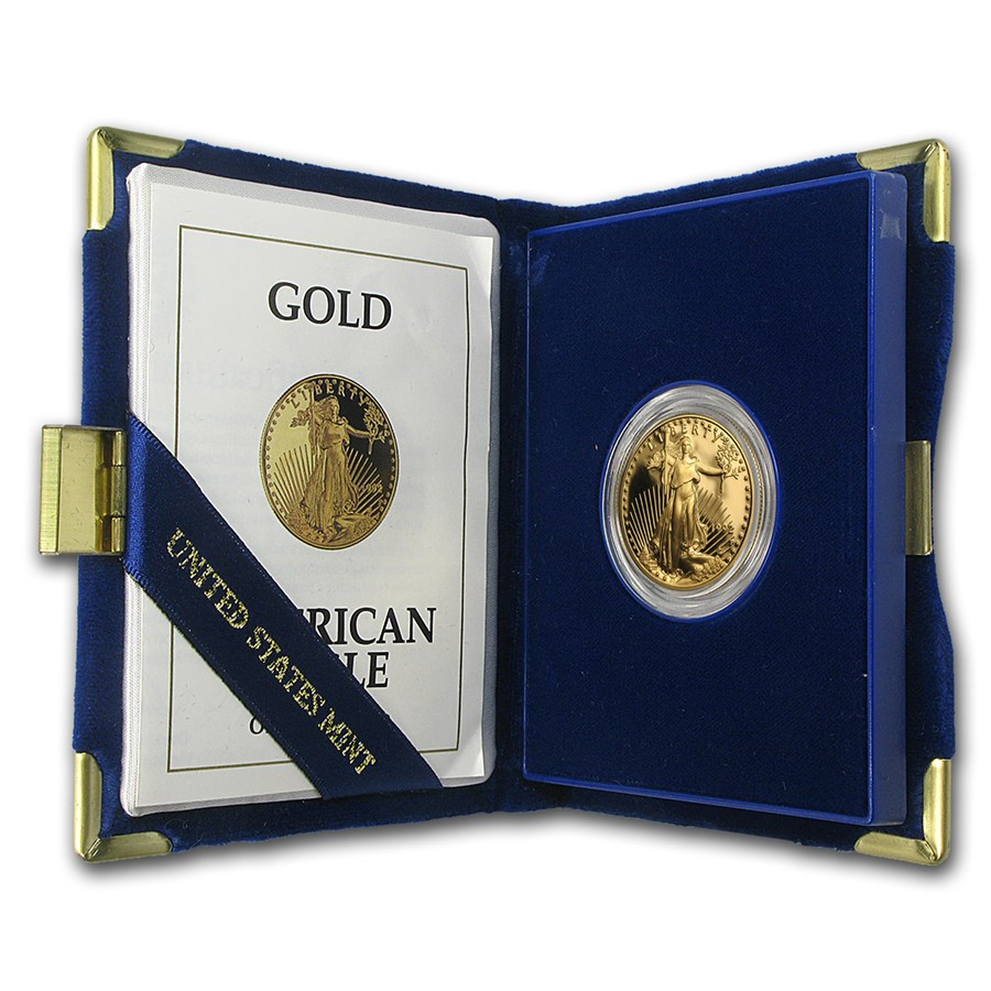 1992-P 1/2 oz Proof American Gold Eagle (w/Box & COA)