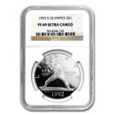 1992-S Olympic Baseball $1 Silver Commem PF-69 NGC