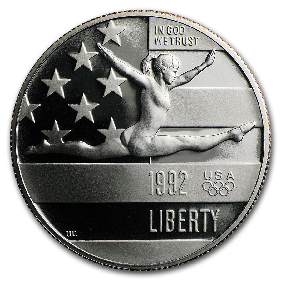 1992-S Olympic Gymnast 1/2 Dollar Clad Proof (Capsule Only)