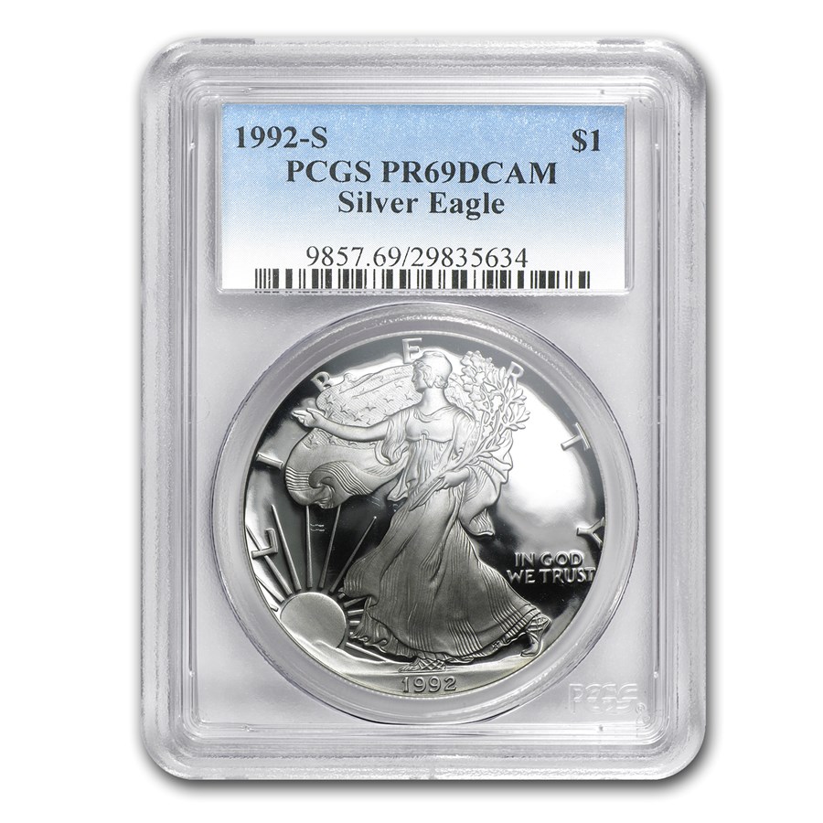 1992-S Proof American Silver Eagle PR-69 PCGS