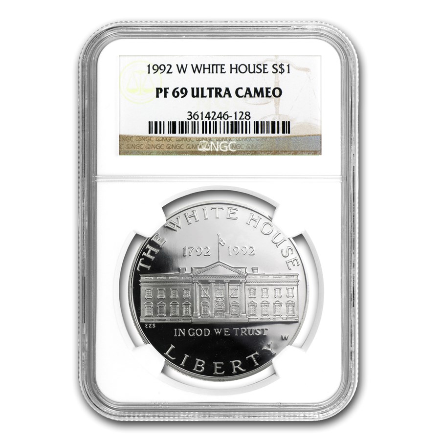 1992-W White House $1 Silver Commem PF-69 NGC
