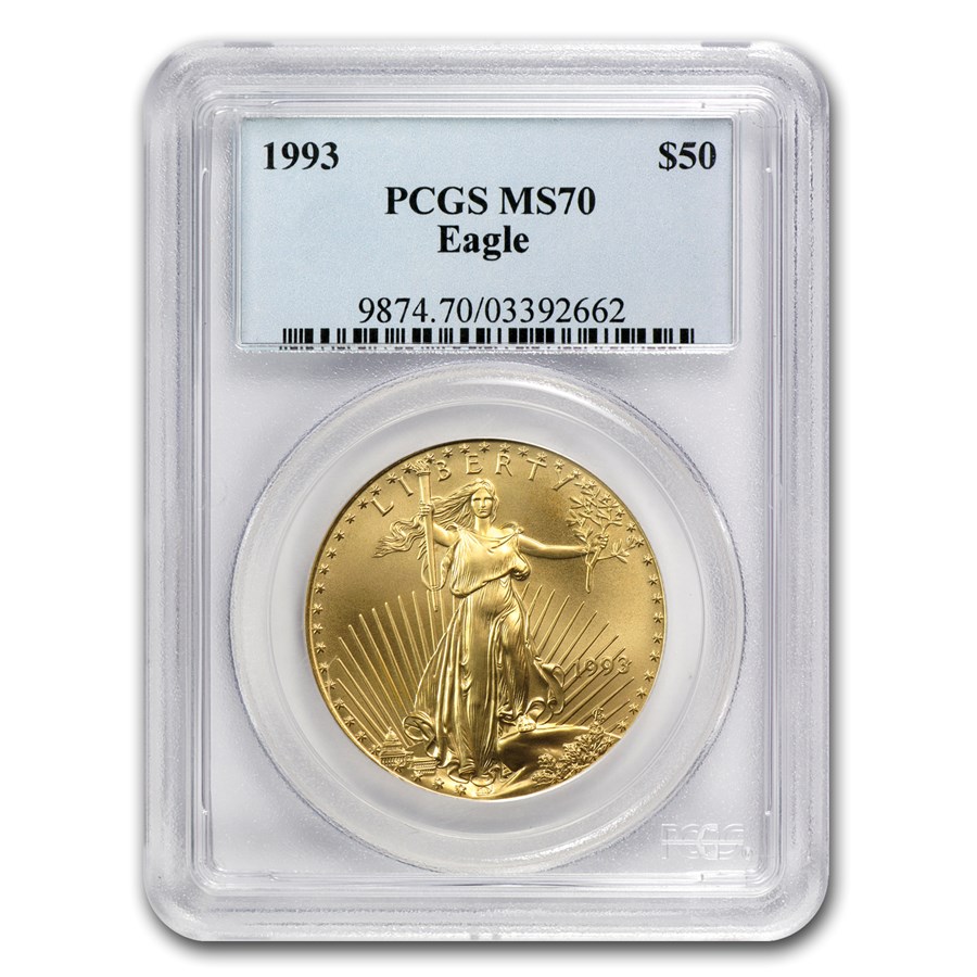 1993 1 oz American Gold Eagle MS-70 PCGS