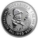 1993 Australia 1 oz Silver Kookaburra BU