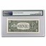 1993 (B-New York) $1 FRN CU-64/65/66/67 PMG - Cutting Error Set