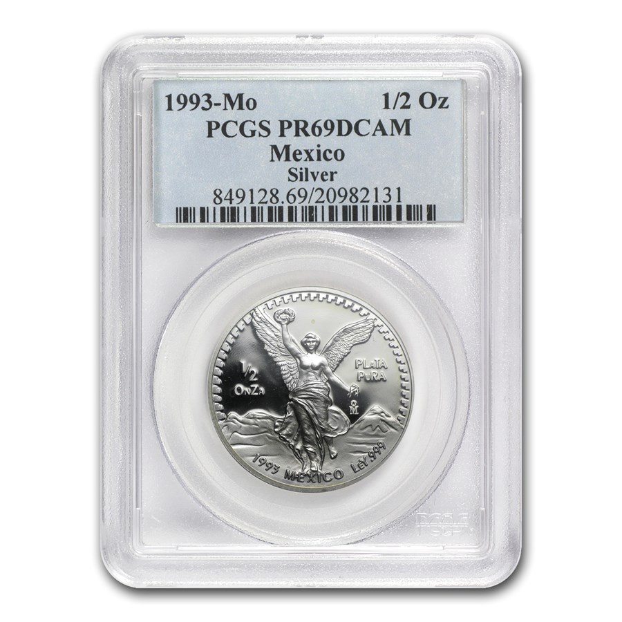 1993 Mexico 1/2 oz Silver Libertad PR-69 PCGS