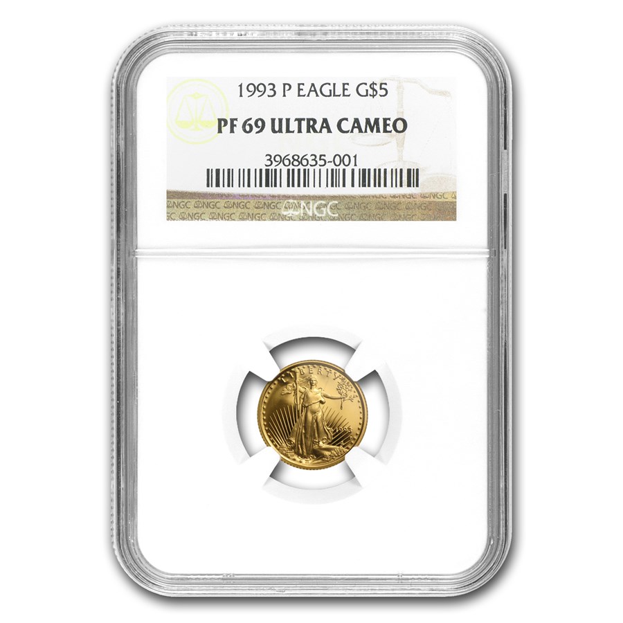 1993-P 1/10 oz Proof American Gold Eagle PF-69 UCAM NGC