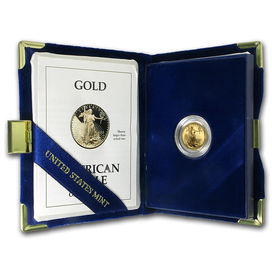 1993-P 1/10 oz Proof American Gold Eagle (w/Box & COA)