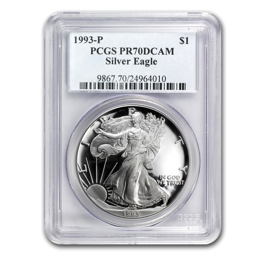 1993-P Proof American Silver Eagle PR-70 PCGS