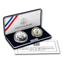 1994 2-Coin World Cup Proof Set (w/Box & COA)