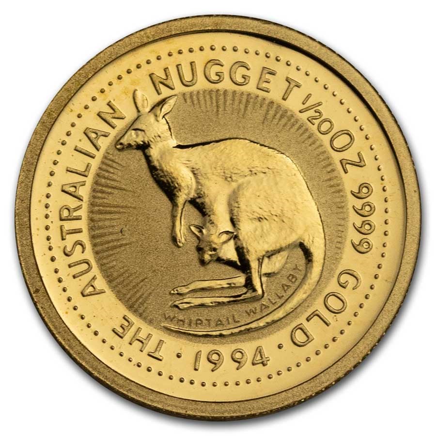 1994 Australia 1/20 oz Gold Nugget BU