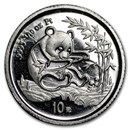 1994 China 1/10 oz Platinum Panda BU (Out of Plastic)