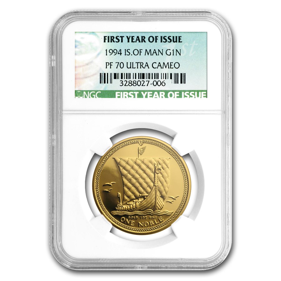 1994 Isle of Man 1 oz Proof Gold Noble PF-70 NGC