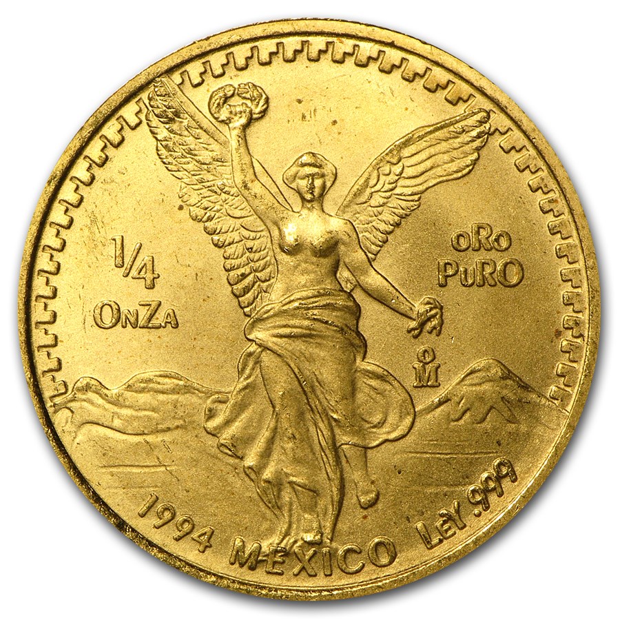 1994 Mexico 1/4 oz Gold Libertad BU