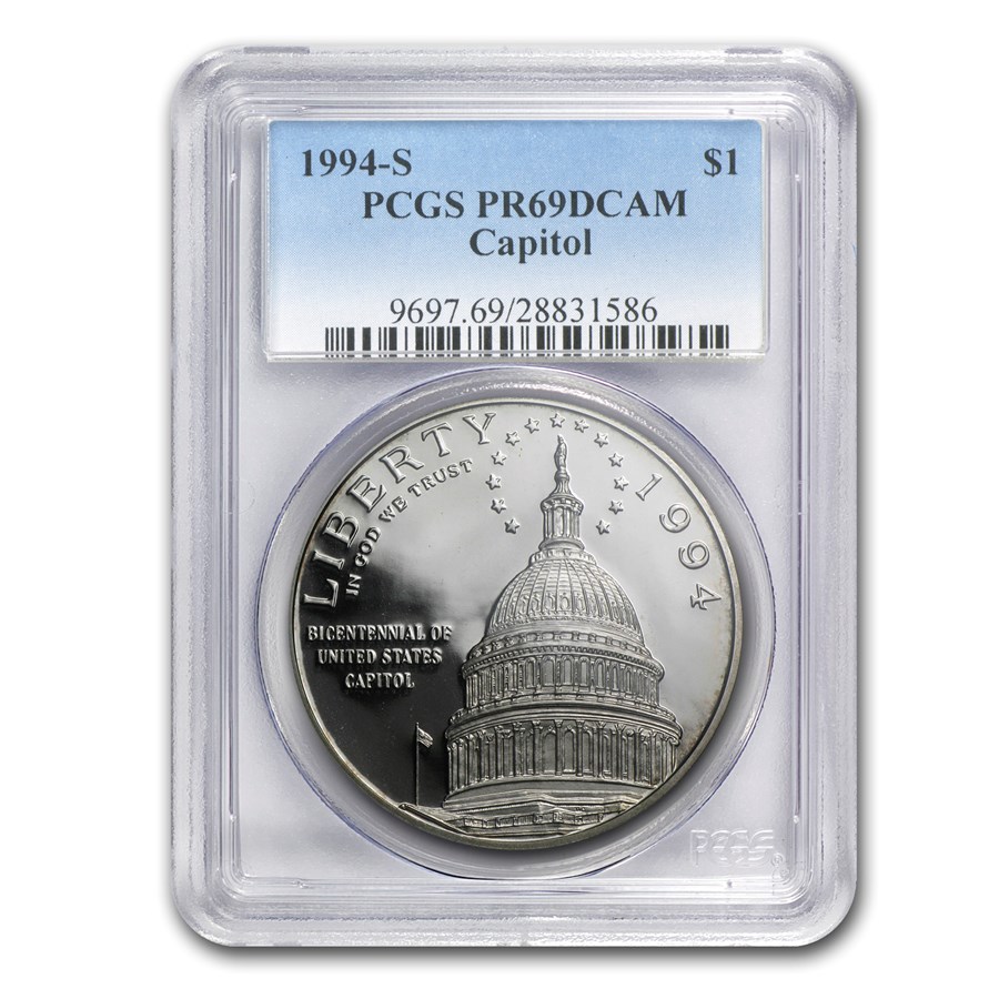 1994-S Capitol $1 Silver Commem PR-69 PCGS