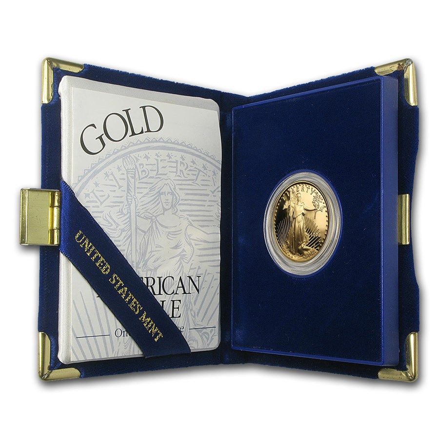 1994-W 1/2 oz Proof American Gold Eagle (w/Box & COA)