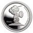 1995 1 oz Silver Peanuts - 45 Years Charlie Brown Baseball