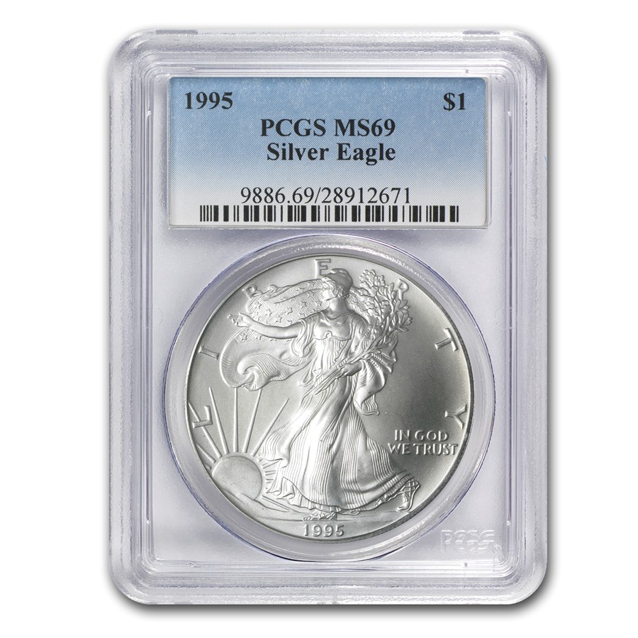 1995 American Silver Eagle MS-69 PCGS