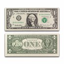 1995 (B-New York) $1.00 FRN AU (Fr#1923-B) Web Press