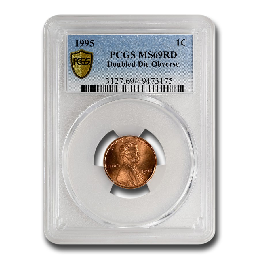 1995 Doubled Die Obverse Lincoln Cent MS-69 PCGS (Red)