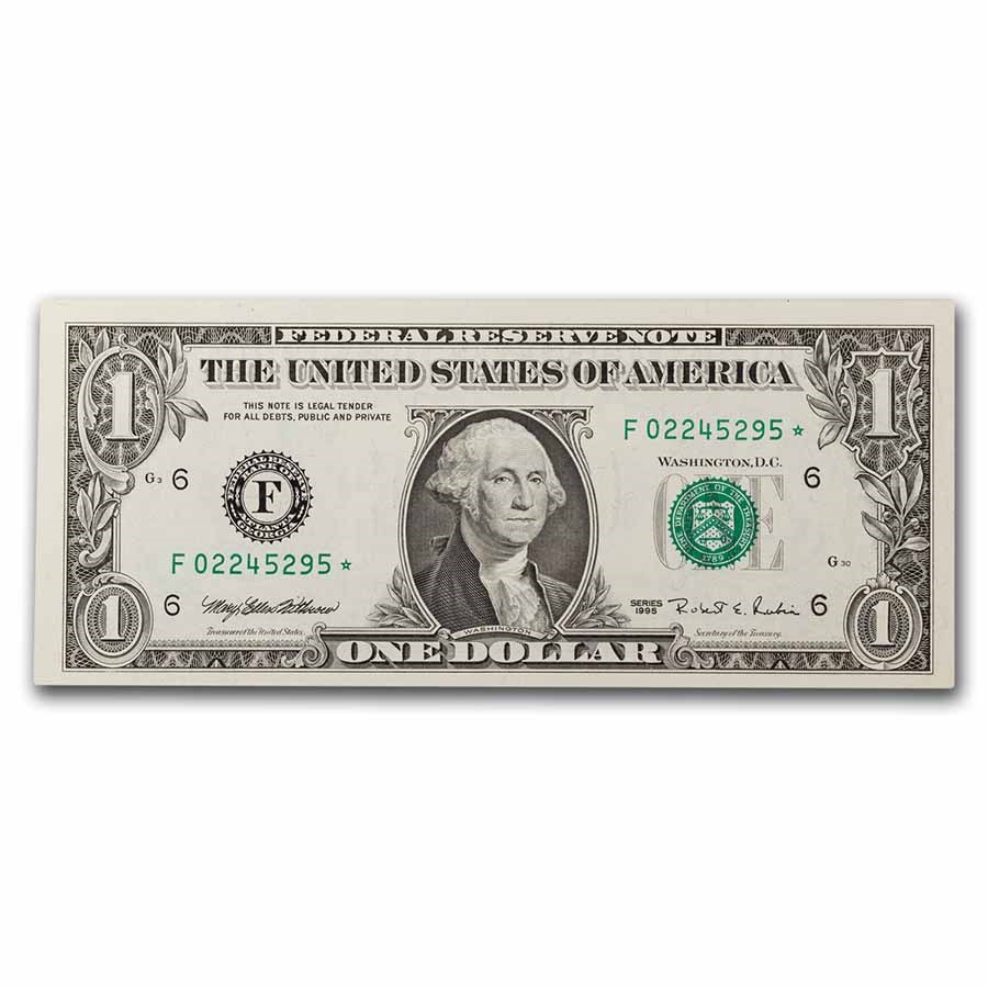 1995* (F-Atlanta) $1.00 FRN CU (Fr#1921-F*) Star Note