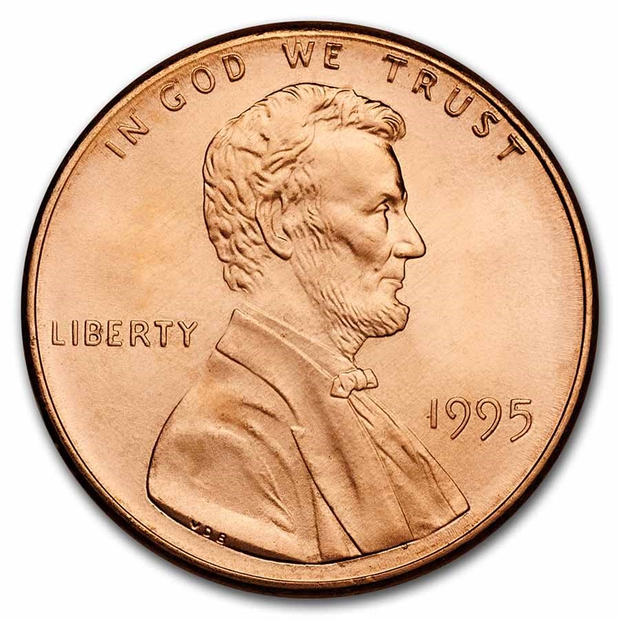 1995 Lincoln Cent BU (Red)