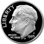 1995-S Silver Roosevelt Dime Gem Proof