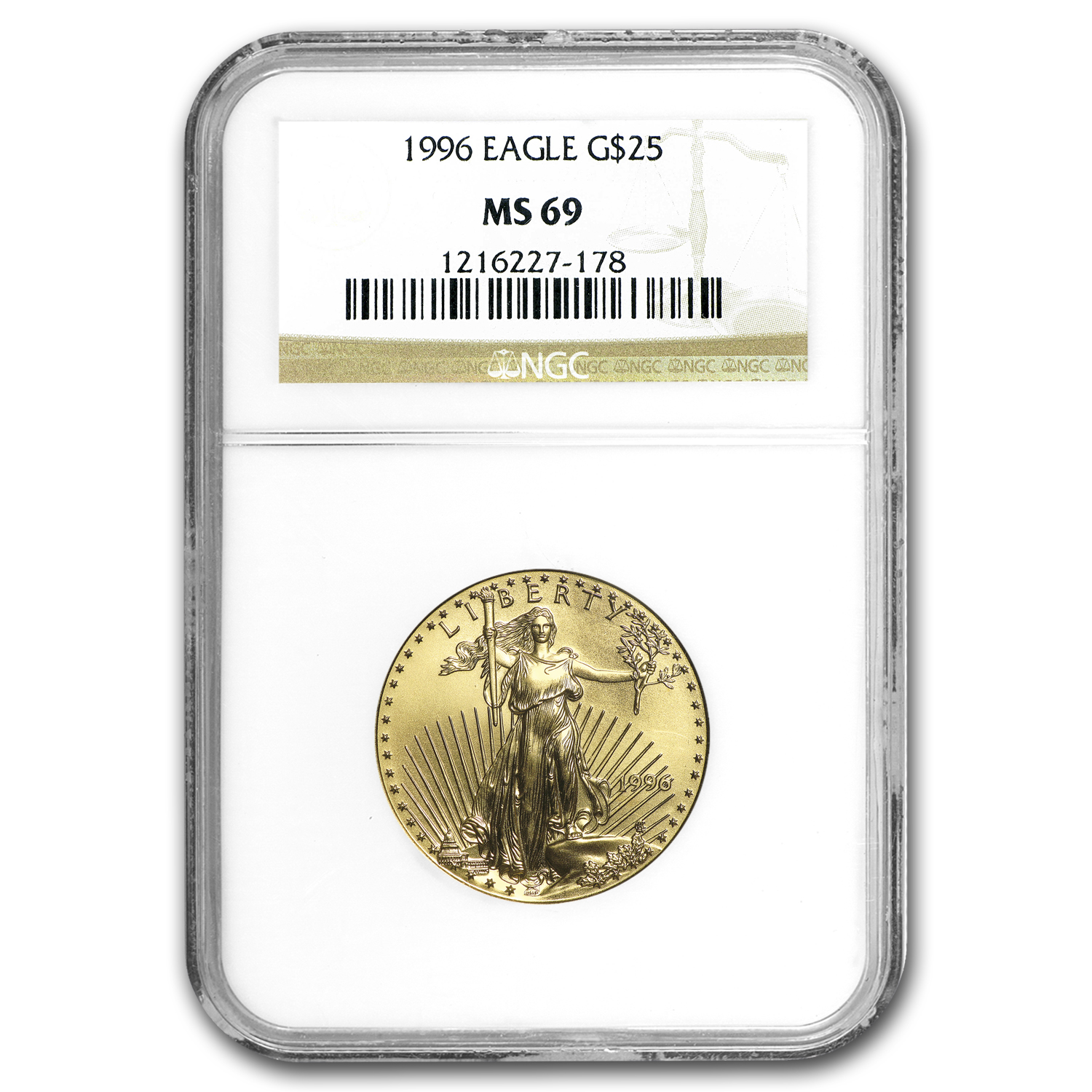 Buy 1996 1/2 oz American Gold Eagle MS-69 NGC | APMEX