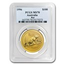 1996 1 oz Gold Lunar Year of the Rat MS-70 PCGS (Series I)