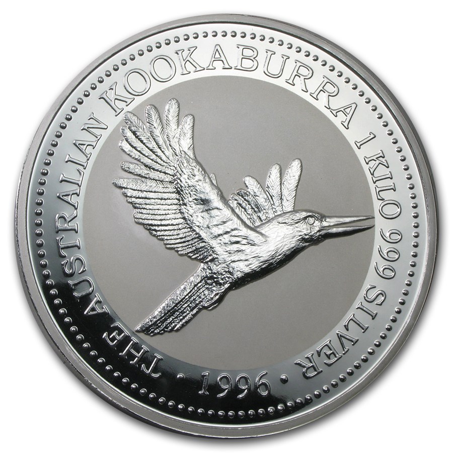 1996 Australia 1 kilo Silver Kookaburra BU