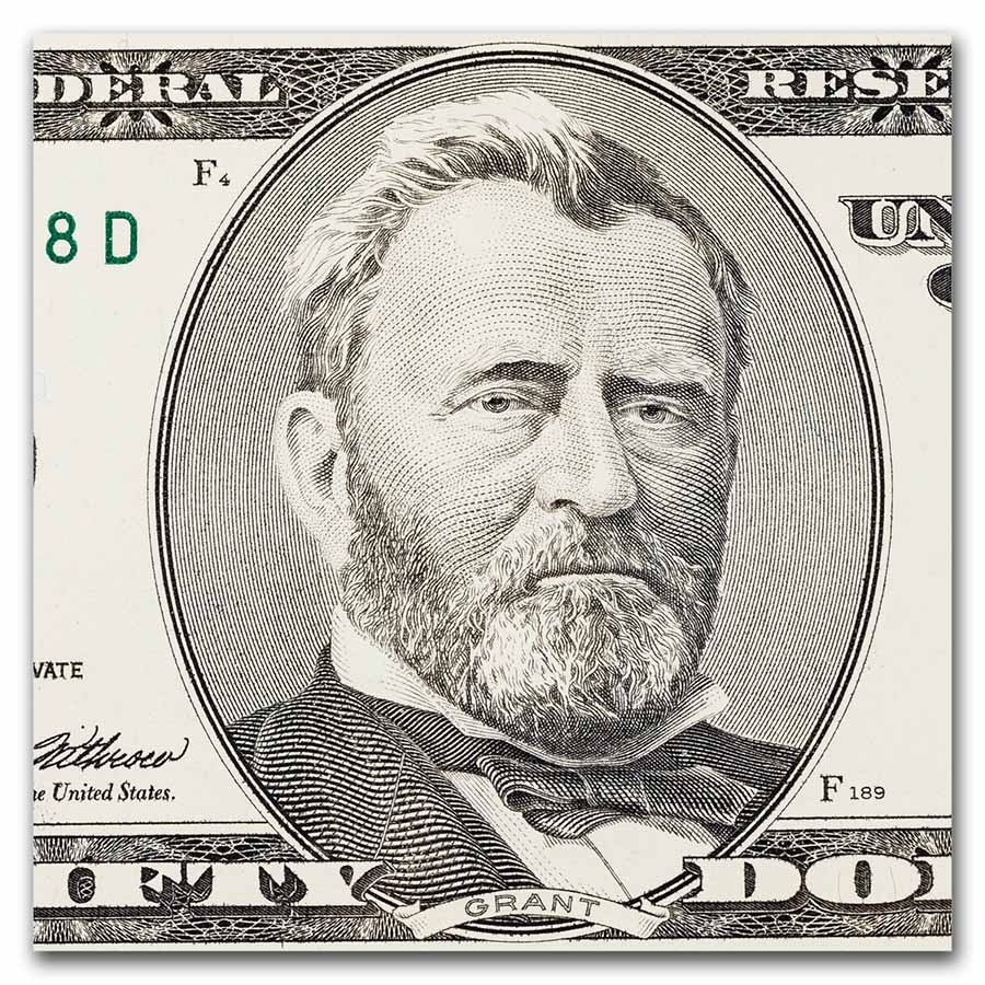 Buy 1996 (B-New York) $50 FRN CCU (Fr#2126-B) Missing Back Printing | APMEX