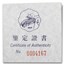 1996 China Silver Year of the Rat Flower Coin (Sealed with COA)