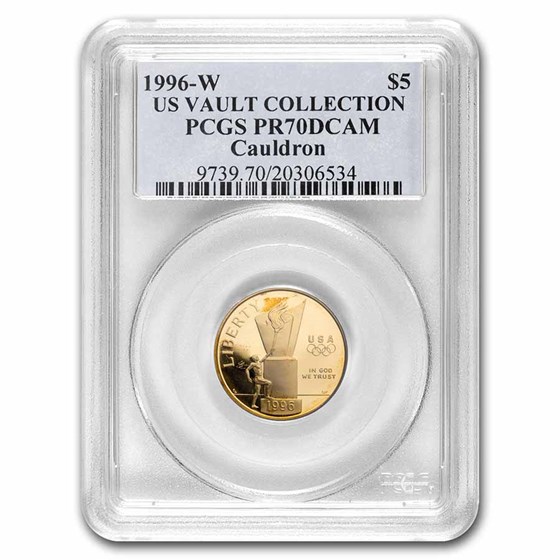 Buy 1996-W Gold $5 Commem Cauldron PR-70 PCGS | APMEX