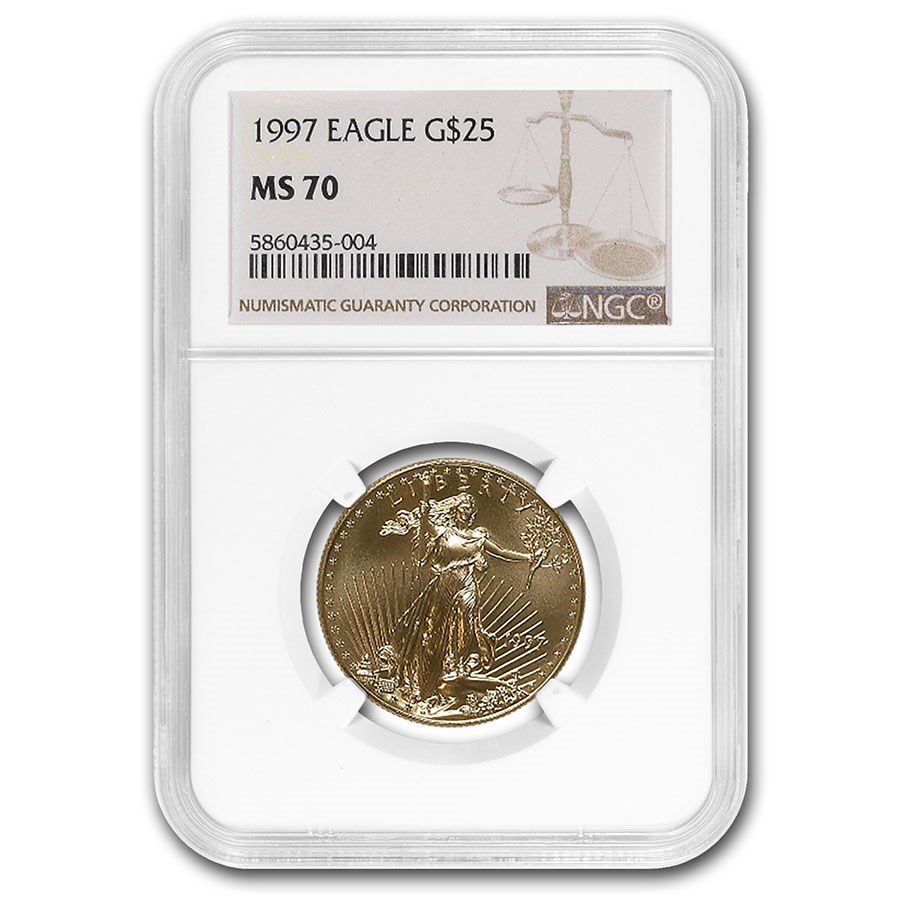 1997 1/2 oz American Gold Eagle MS-70 NGC