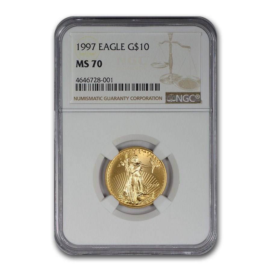 1997 1/4 oz American Gold Eagle MS-70 NGC