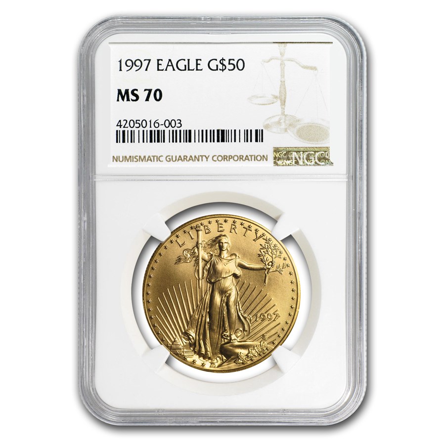 1997 1 oz American Gold Eagle MS-70 NGC