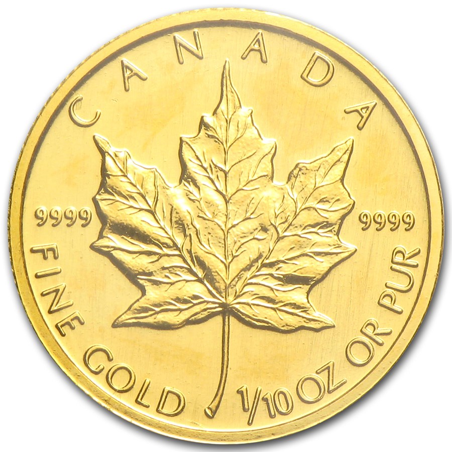 Buy 1997 Canada 1/10 oz Gold Maple Leaf BU | APMEX