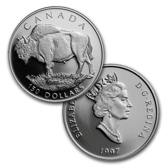 Buy 1997 Canada 4-Coin Proof Platinum Wood Bison Set (w/Box & COA) | APMEX