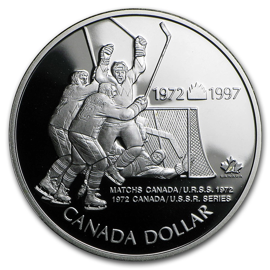 1997 Canada Silver Dollar Proof (Hockey Victory)