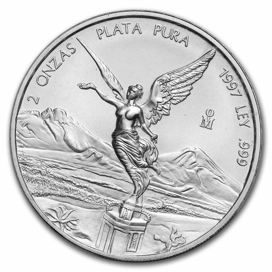 1997 Mexico 2 oz Silver Libertad BU