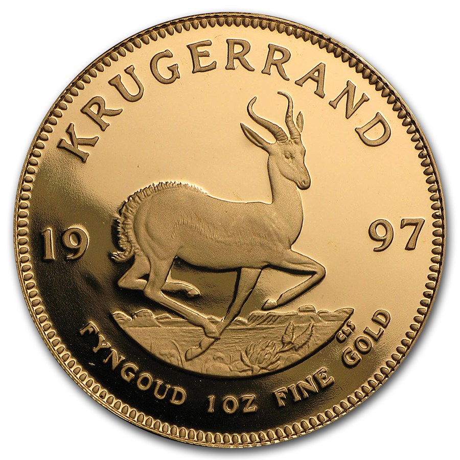 1997 South Africa 1 oz Proof Gold Krugerrand