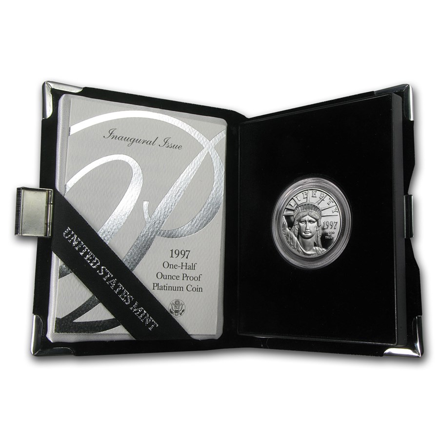 1997-W 1/2 oz Proof American Platinum Eagle (w/Box & COA)