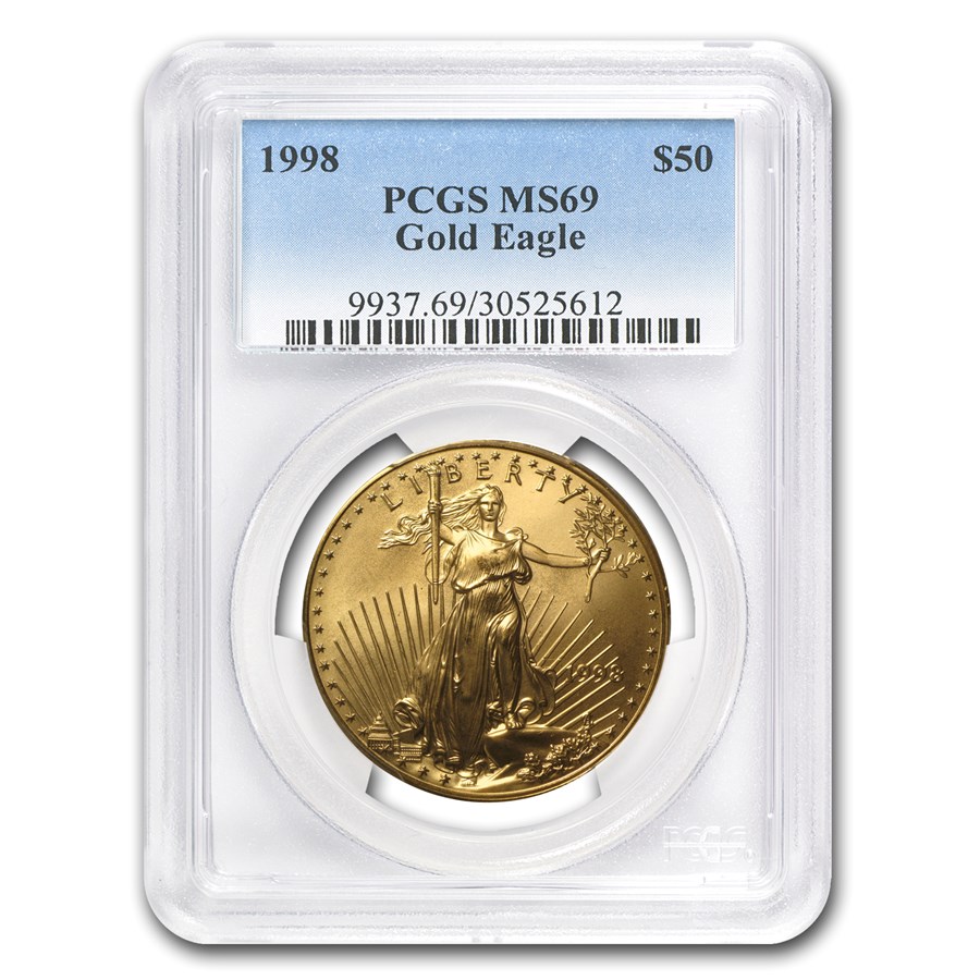 1998 1 oz American Gold Eagle MS-69 PCGS