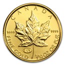 1998 Canada 1/10 oz Gold Maple Leaf BU (Family of Eagles Privy)