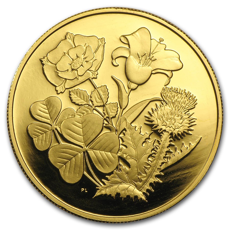 1998 Canada Proof Gold $350 Flowers of Canada .99999 fine