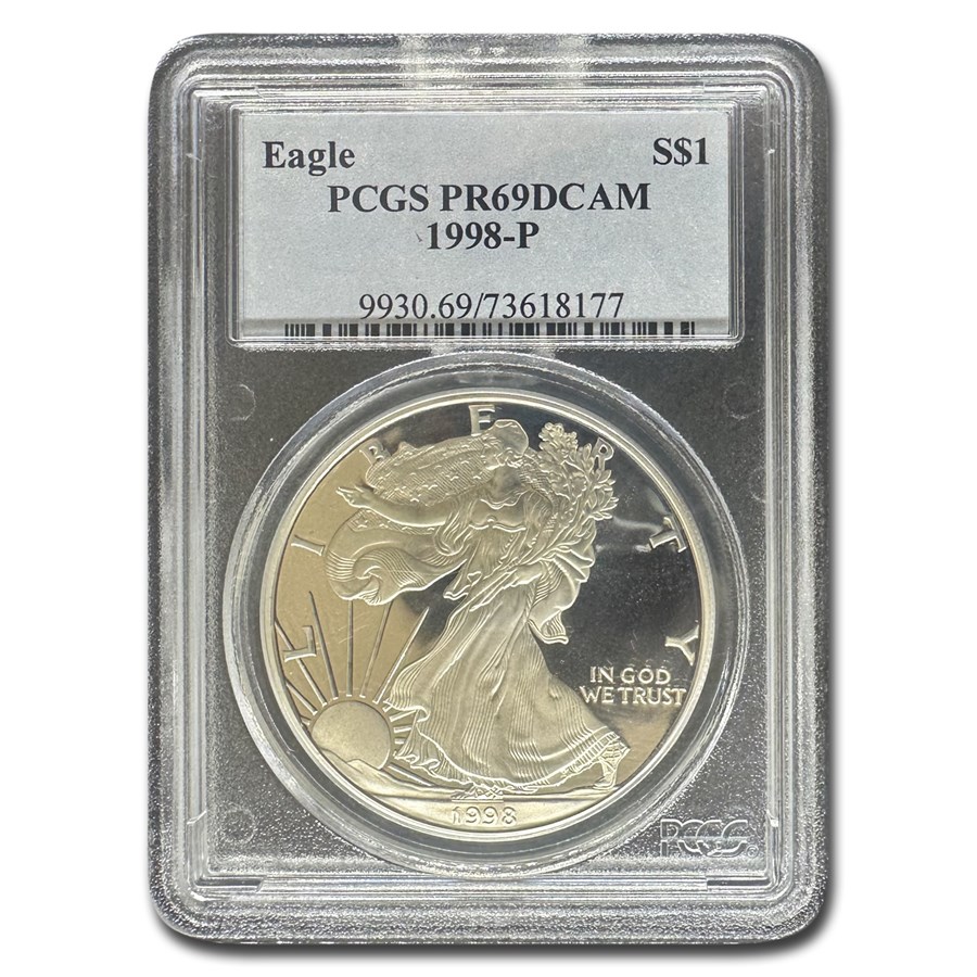 1998-P Proof American Silver Eagle PR-69 DCAM PCGS