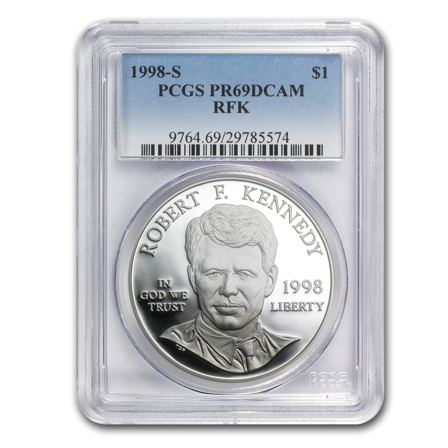 1998-S Robert F. Kennedy $1 Silver Commem PR-69 PCGS