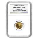 1998-W 1/10 oz Proof American Gold Eagle PF-70 UCAM NGC