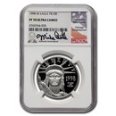 1998-W 1 oz Platinum Eagle PF-70 UCAM NGC (Castle)